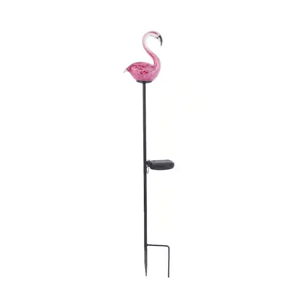 Flamingo Paradise Solar Garden Stake - view 3